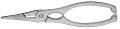 Lobster tongs stainless steel in silver plated - Ercuis
